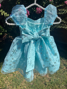 Frozen Snowflake Poofy Dress