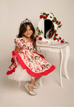 Load image into Gallery viewer, Valentine Princess Babydoll Poof Dress
