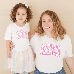 MAMA/MINI Pink Tee (Choose Wording)