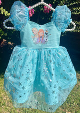 Load image into Gallery viewer, Frozen Snowflake Poofy Dress
